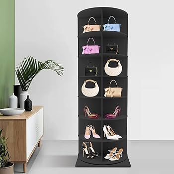 360°回転シューズラック♡新品 Amazon｜360°回転シューズキャビネットレ 回転靴ラック 靴の